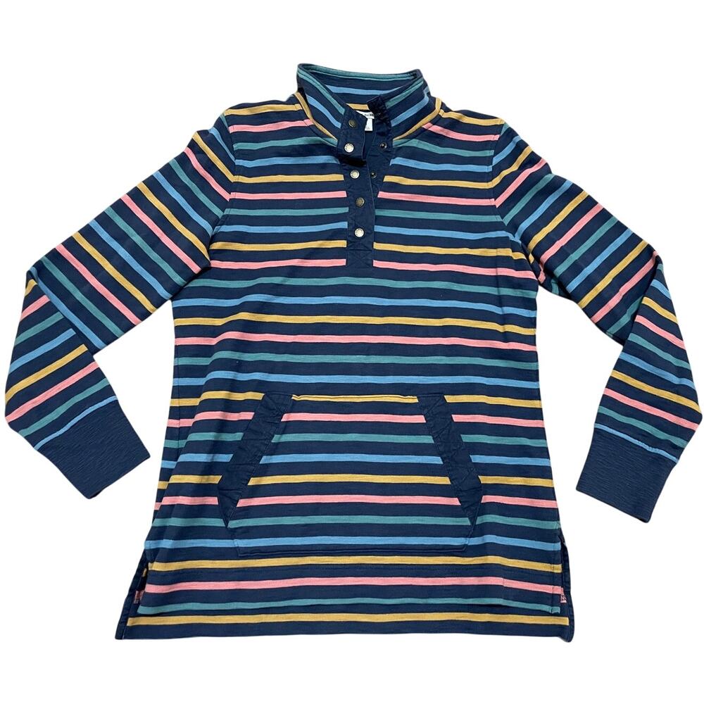 L.L. Bean Women's Striped Sweater - Blue, Pink, Yellow